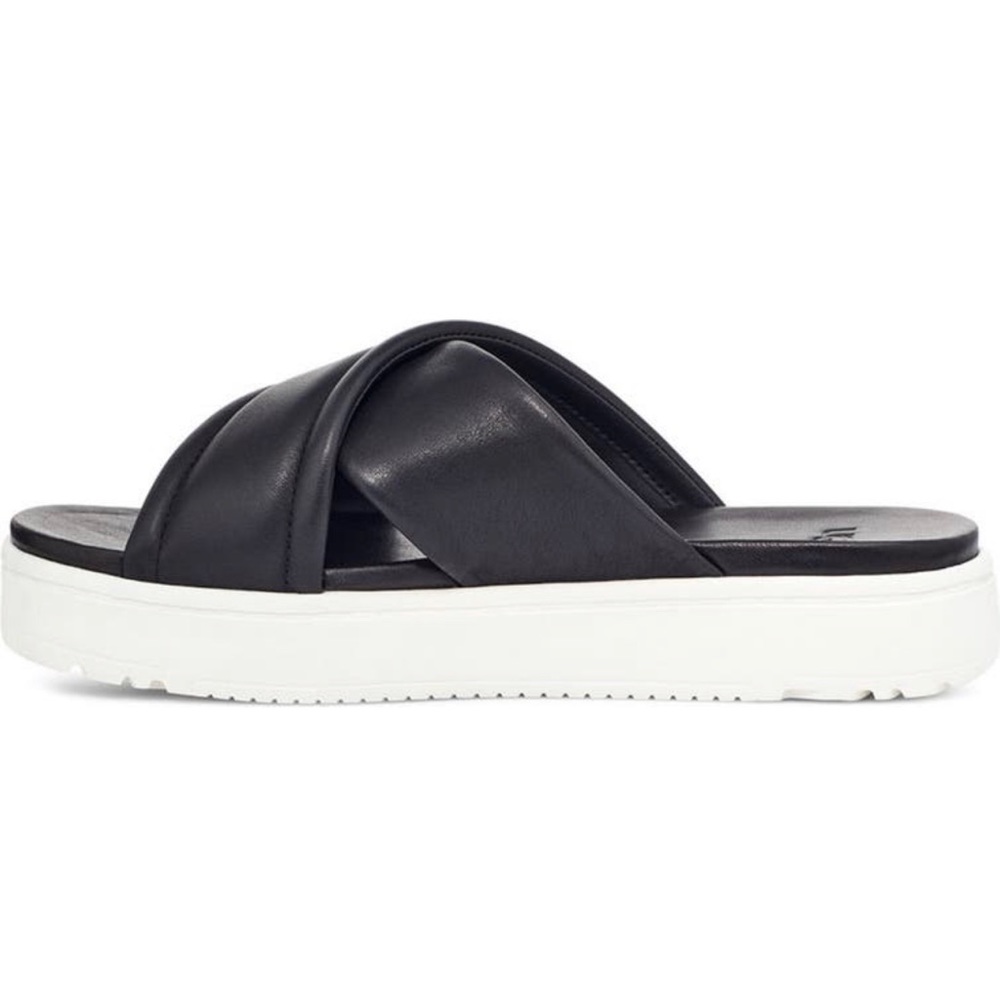 UGG Zayne Leather Platform Slide Sandal